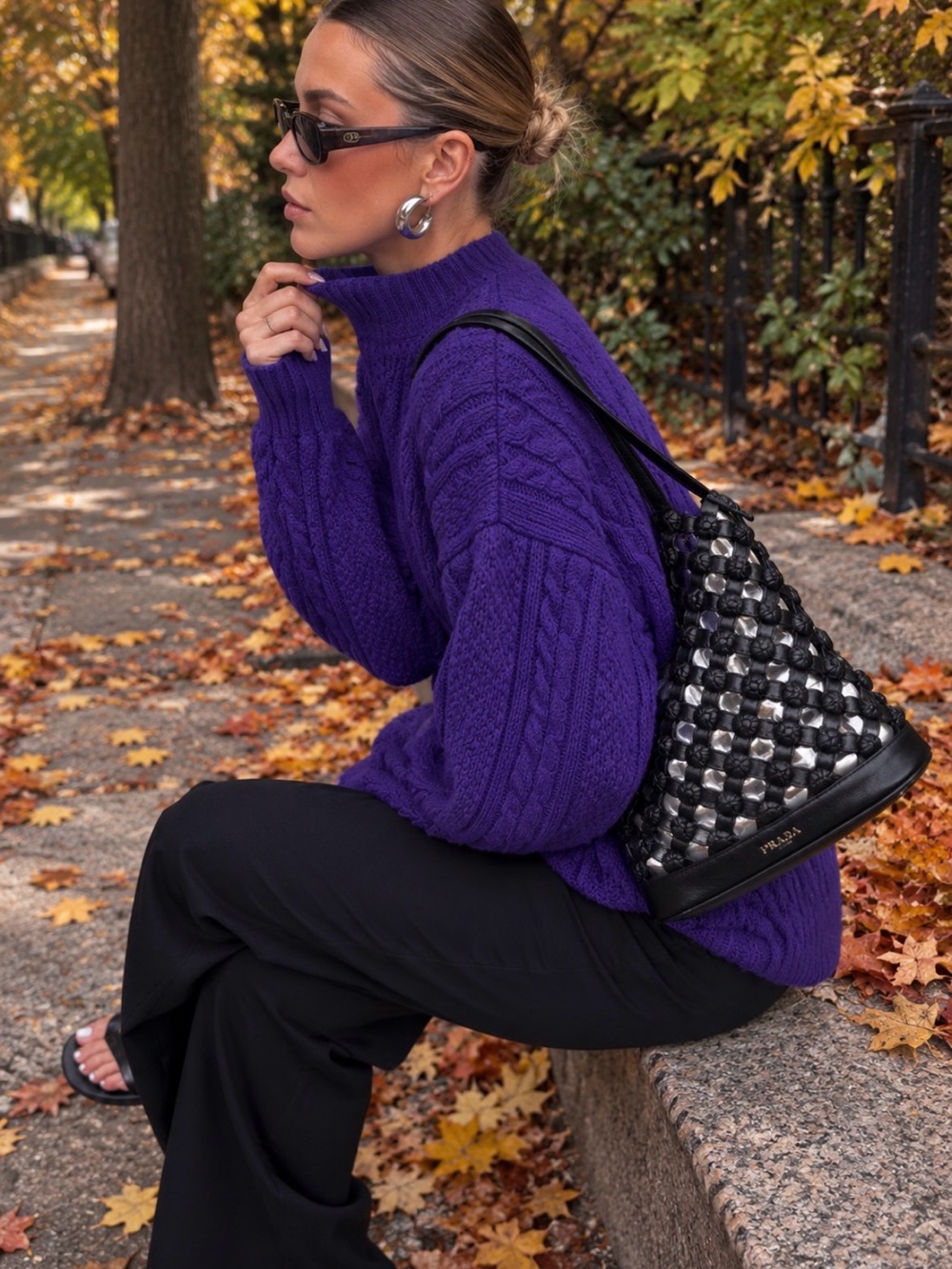 Sport Carriage Court Purple Sweater